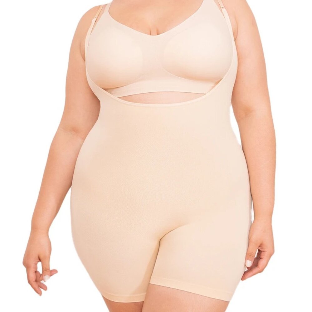 Shapermint Essentials Open Bust Bodysuit Shaper Short